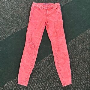 Distressed tractor blue coral high waist jegging 25